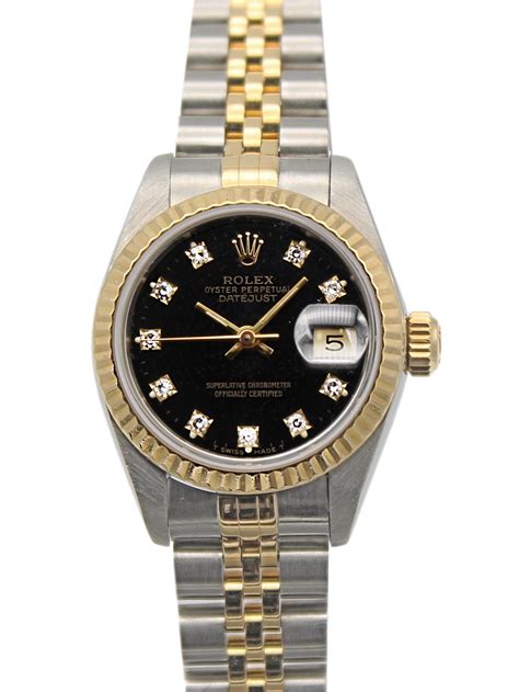 rolex datejust black price